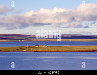 dh Bay of Firth FIRTH ORKNEY Farm on Holm of Grimbister island farmhouse remote house Scotland uk scottish islands cottage northern croft isles