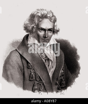 Ludwig Van Beethoven, 1770 - 1827.  German composer and pianist. Stock Photo