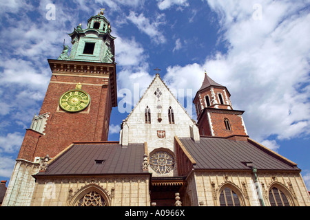 Polen, Krakau Kathedrale auf dem Wawelhuegel, Wawel Cathedral Krakow Poland Wawel Kathedrale Krakau Polen Stock Photo