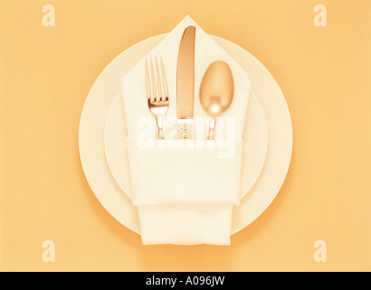 Single Place Setting Stock Photo