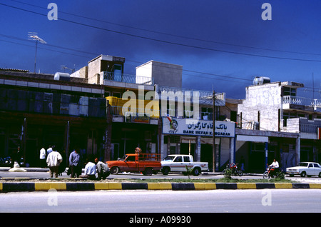 Iran city of Dogonbadan street shopping shops business Stock Photo