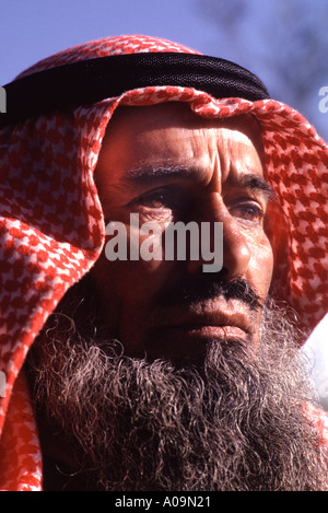 Saudi Arabia, Asir Province. Typical mountain farmer. Strong featured strong character Stock Photo