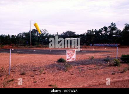 Helipad at Kings Creek Station Northern Territory Australia Stock Photo