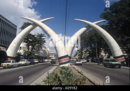 Moi Avenue Mombasa Kenya Stock Photo