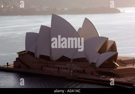 Sydney Opera House at dawn, Sydney Harbour, NSW Australia Stock Photo