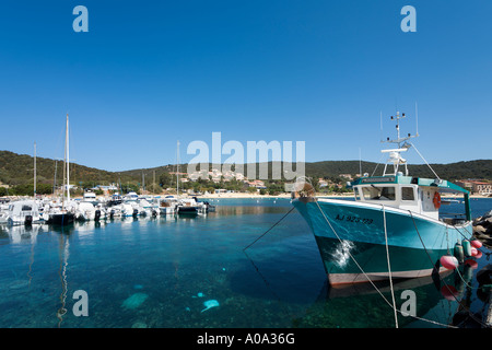 Harbour at Porto Pollo, near Propriano, Gulf of Valinco, Alta Rocca region, Corsica, France