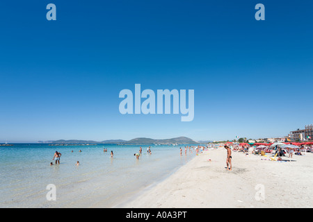 Alghero Beach Stock Photo - Alamy