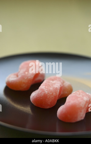 Pink Rice Cakes Pink japanese rice cakes Stock Photo - Alamy
