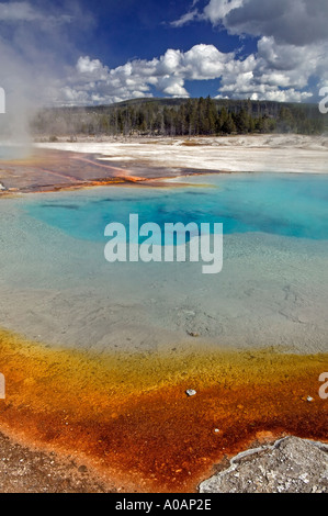 Rainbow Pool, Black Sand Basin, Yellowstone National Park Stock Photo ...