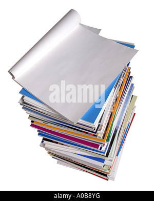 Book Books Reports elevated view Stock Photo