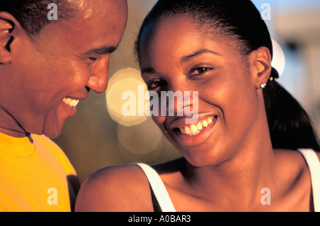 Portrait African American couple Stock Photo