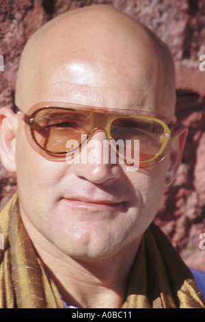 A man with his head shaved. Stock Photo