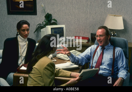 Executives in business meeting Stock Photo
