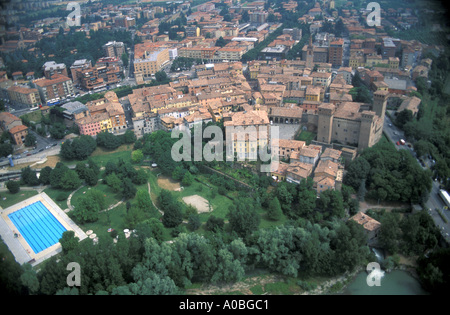 Aerial view Vignola Emilia Romagna Italy Stock Photo