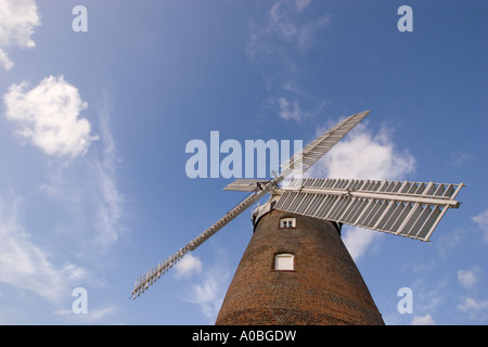 JOHN WEBBS WINDMILL THAXTED BUILT IN 1804, A fully restored Grade 2 listed windmill capable of grinding corn into flour Stock Photo