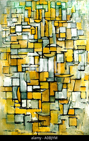 Pieter Cornelis (Piet) Mondriaan Mondrian   (1872 - 1944) composition 1 Dutch Netherlands Stock Photo