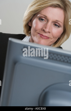 Businesswoman at work Stock Photo