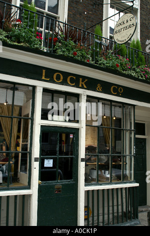 Lock and Co Lock & Company Hatters St James's Street London Stock Photo