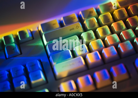 Still life of computer keyboard Stock Photo