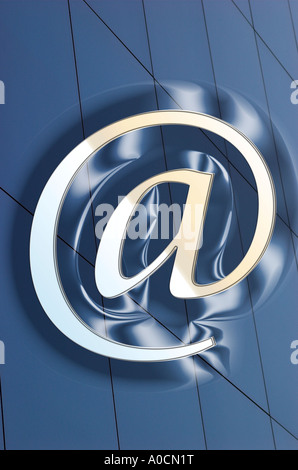 on blue background Stock Photo