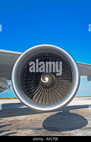 Front View of a Jet Engine Stock Photo - Alamy