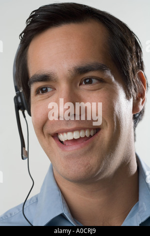 Male customer service representative Stock Photo