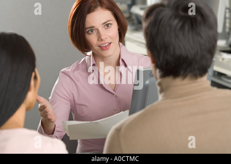 Office colleagues in a meeting Stock Photo