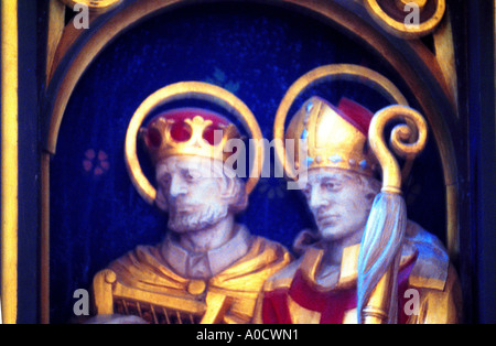 King David & St Hugh Of Lincoln St Martin Of Tours Church Epsom Surrey Stock Photo