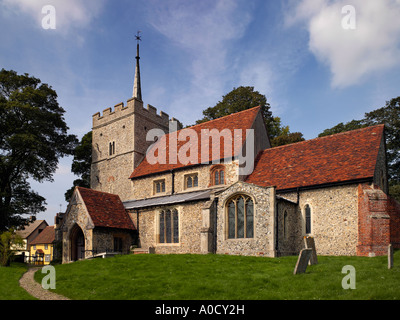 The Church of St Mary the Virgin Wendens Ambo Saffron Walden Essex England Stock Photo