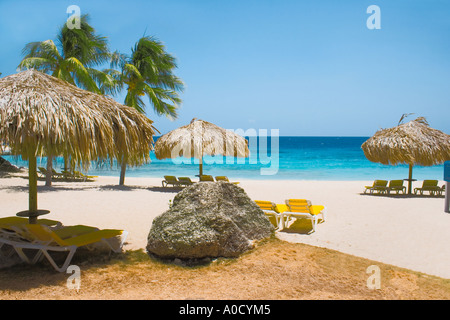 Piscadera Bay Beach Curacao Netherlands Antilles Stock Photo