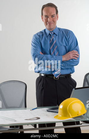 Portrait of a contractor Stock Photo