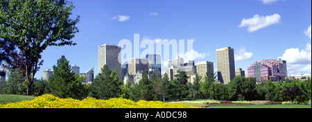 Edmonton Skyline Capital City of Alberta Canada Stock Photo