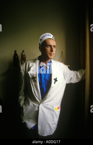 Holly Johnson lead singer with pop band 'Frankie Goes to Hollywood' 1983 1980s. UK HOMER SYKES Stock Photo