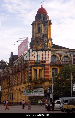 Stock photograph of an old British colonial building in Yangon in Myanmar 2006 Stock Photo