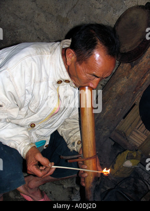 pipe tobacco vietnam Vietnamese smoking a pipe in a Hmong village. On the right a still. The  Hmong are one of the many ethnic minorities and live in the highlands of  Vietnam. [automated translation] Stock