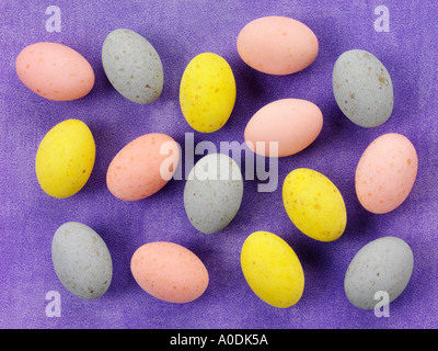 COLOURED EASTER EGGS Stock Photo