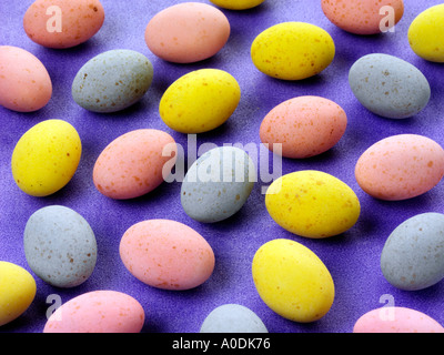 COLOURED EASTER EGGS Stock Photo