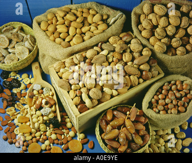 Dried fruits and nuts Stock Photo