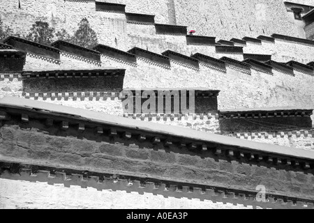 Endless steps of the Potala Palace Lhasa Tibet 2 Stock Photo