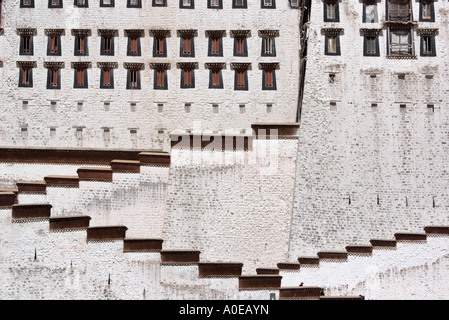 The Potala Palace Lhasa Tibet- abstract view Stock Photo