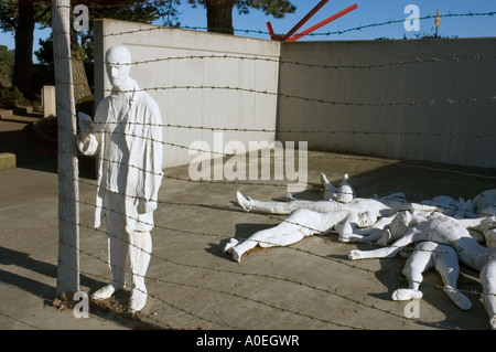 Detail of George Segal's - 'The Holocaust' memorial sculpture located at  Lincoln Park, San Francisco, California USA Stock Photo