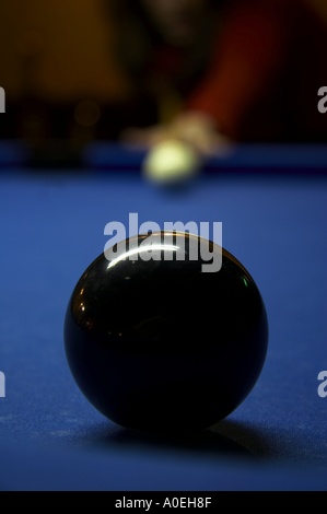 black billard ball Stock Photo