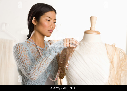 Female fashion designer Stock Photo
