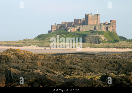 Bamburgh Castle in Northumberland UK Stock Photo