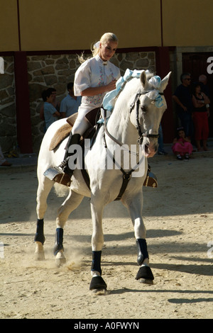 Sónia Matias, famous portuguese female bullfighter Stock Photo