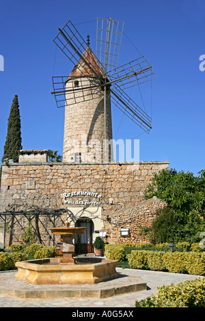 Windmill Majorca Spain Stock Photo