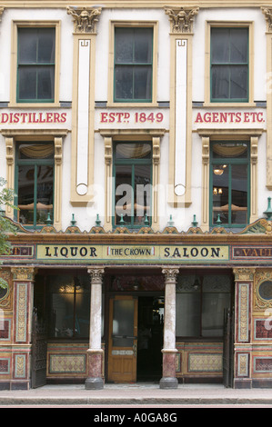 The Crown Liquor Saloon on Great Victoria Street, Belfast, Northern Ireland Stock Photo