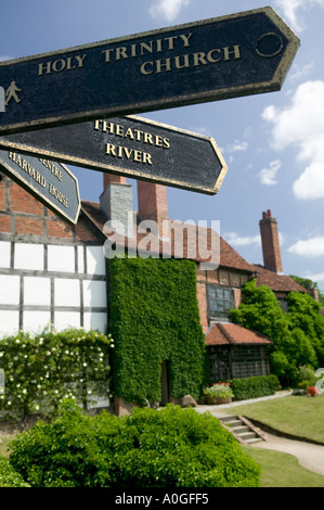 Shakespeares birthplace Stratford Warwickshire England Stock Photo