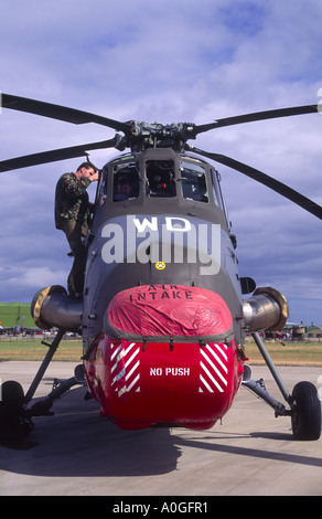 Westland Wessex WS58 HC2 Royal Air Force Helicopter.  GAV 2132-183 Stock Photo