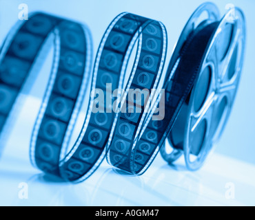 Movie film reel unrolling hi-res stock photography and images - Alamy